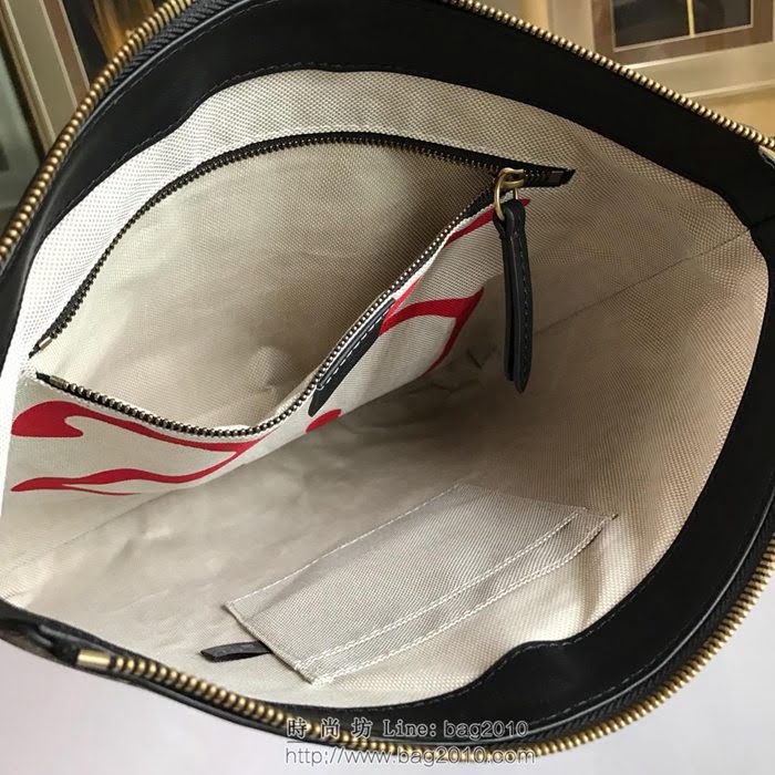 GUCCI 古馳男包 新款 473886 pvc刺繡 虎頭圖案 高級人造革 Gucci男士單肩斜挎包